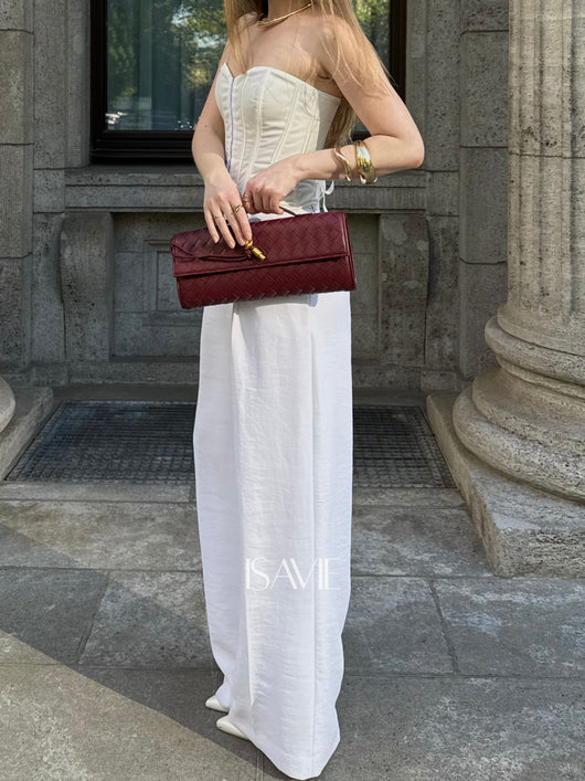 Sara Woven Clutch