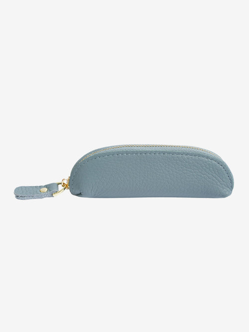 Slim Leather Zip Pouch