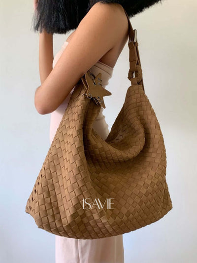 Helen Suede Tote Bag (Fits a 16-inch laptop)
