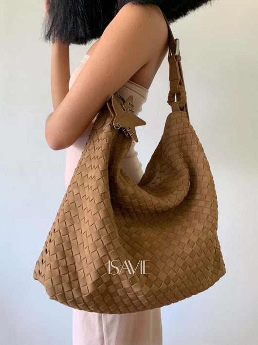 Helen Suede Tote Bag (Fits a 16-inch laptop)