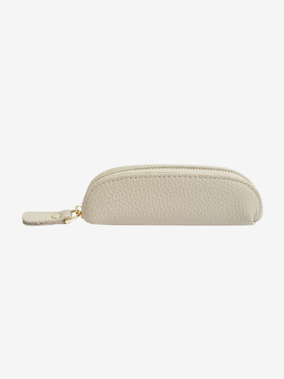 Slim Leather Zip Pouch