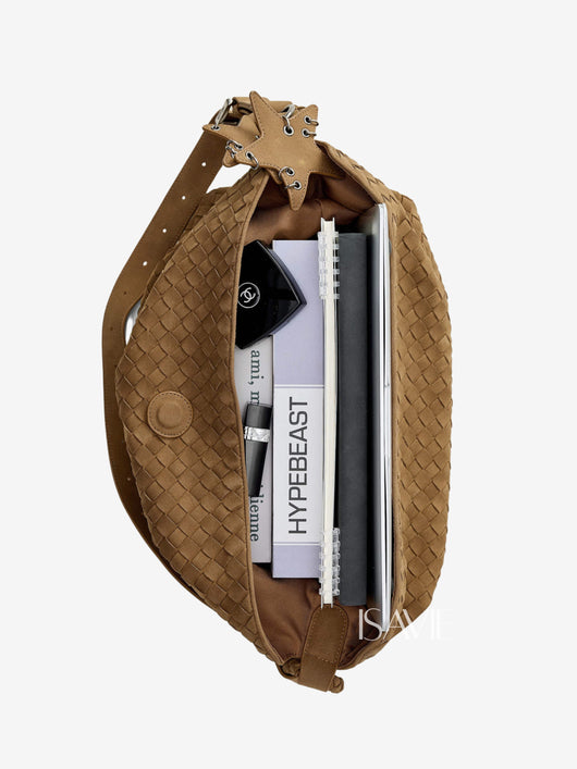 Helen Suede Tote Bag (Fits a 16-inch laptop)