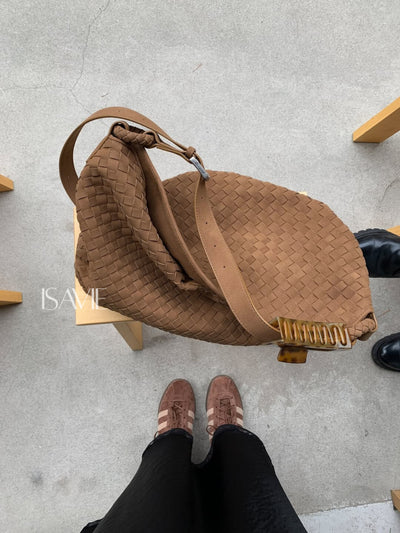 Helen Suede Tote Bag (Fits a 16-inch laptop)