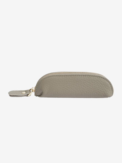 Slim Leather Zip Pouch